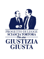 PROGETTO DI LEGGE SCIASCIA TORTORA - CONOSCERE PER GIUDICARE, VEDERE PER CONDANNARE