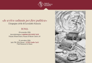 ROMA 20-21 NOVEMBRE 2026: XVII LEONARDO SCIASCIA COLLOQUIUM